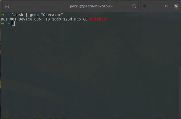 Operator device detected in Playback