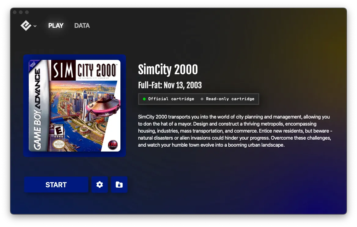 Play tab overview in Playback